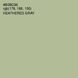 #B2BC96 - Heathered Gray Color Image